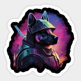 Samurai dog Sticker